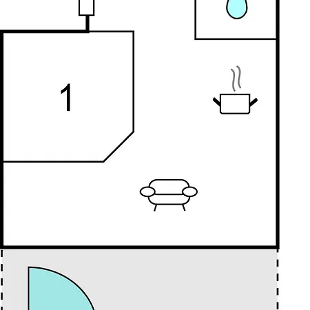 Apartman In With Kitchen *